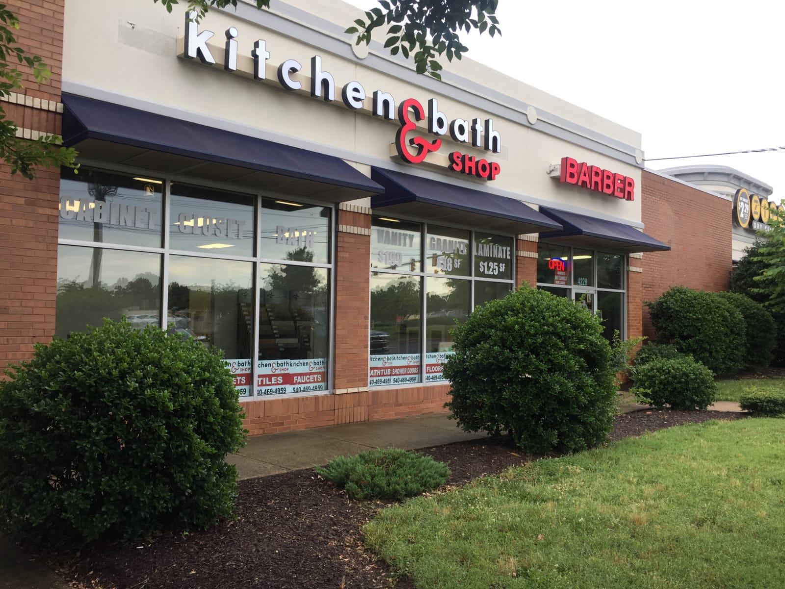 kitchen and bath shop showroom front