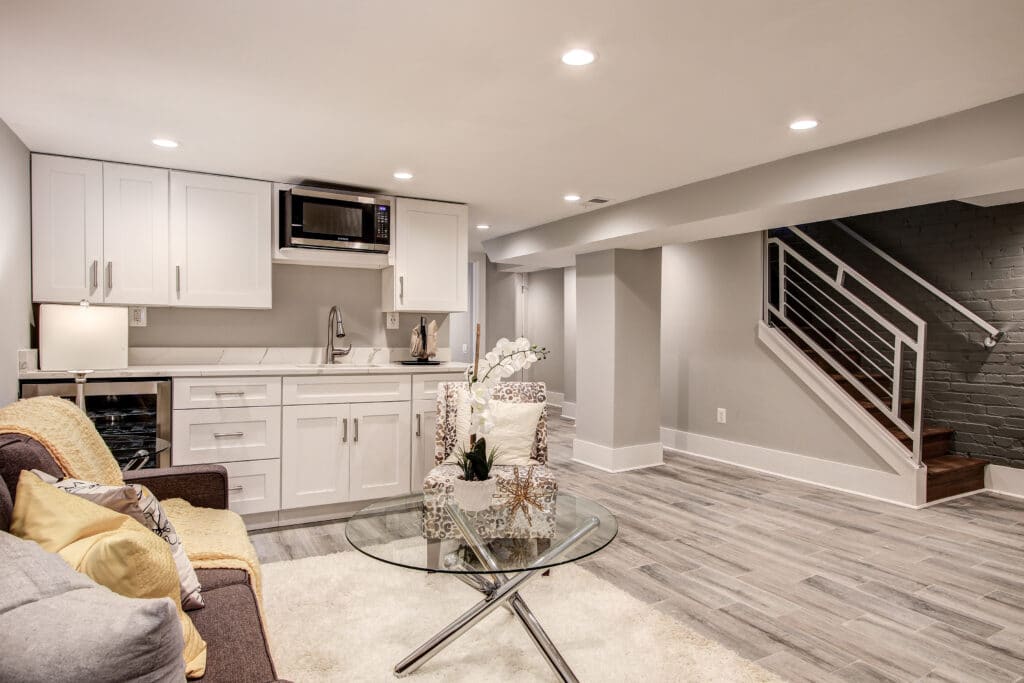 basement living room