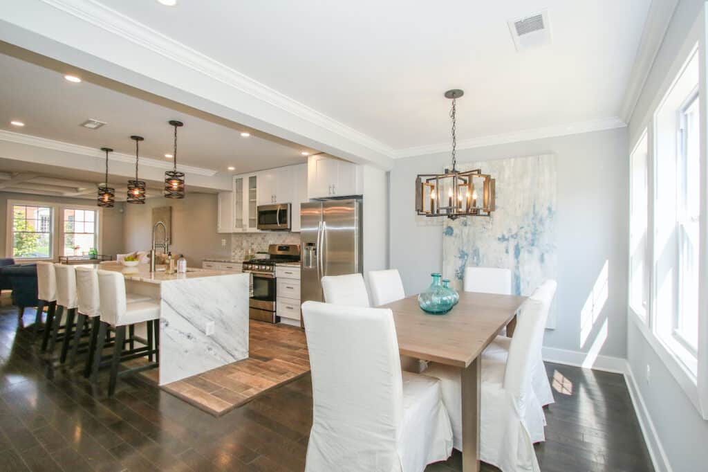 dining room kitchen remodel