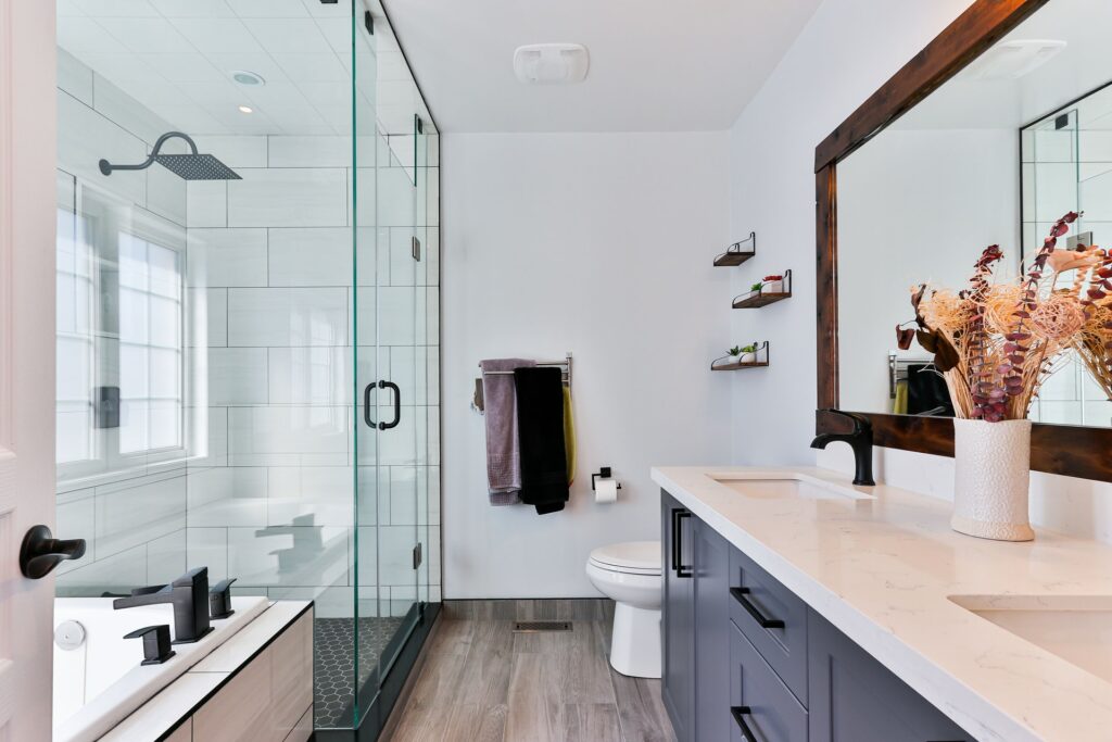 shower door small bathroom remodel ideas
