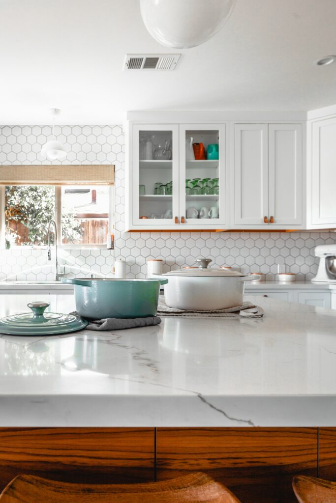 white kitchen countertop design