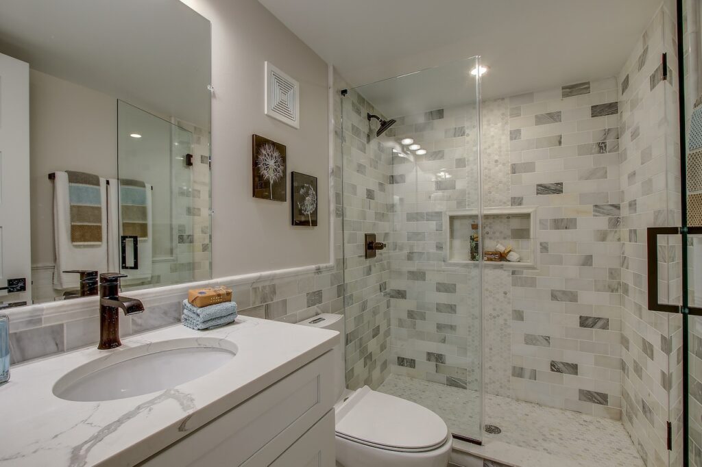 bathroom subway tile design ideas